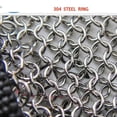 thumbnail image 2 of Stainless Steel Ring Cut Resistant Butcher Protective Mesh Meat Gloves ,Easy to Use, 2 of 5