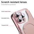thumbnail image 5 of ELEHOLD Case for iPhone 15 Pro,2 in 1 Detachabl Wallet Plating Clear Case with Card Holder[Compatible with MagSafe Accessories],Rosegold, 5 of 11