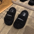 thumbnail image 4 of Zapatillas de casa de forro polar de peluche cómodas zapatillas de algodón para el hogar zapatillas de dormitorio para mujer, 4 of 8