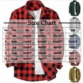 thumbnail image 3 of hlysgo Plaid Shirts for Men Regular Fit Long Sleeve Button Down Shirt with Chest Pockets Men's Fashion Work Clothes Going Out Tops Army Green M, 3 of 3