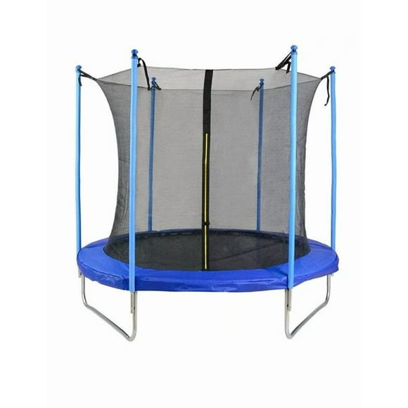 Trampolin Brincolin 08 Pies 2,44 m Con Red de Seguridad y Estructura de Acero