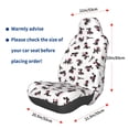 thumbnail image 3 of Lsque Poodle Dog Pattern Car Seat Covers for Front Seats , Waterproof Seat Covers for Cars, Sporty Front Seat Covers,Car Seat Cover Protector Front Seats, 3 of 5
