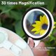 thumbnail image 5 of Reading Magnifier, 30x Magnification with 12 LED Lights - Lighted Reading Magnifier for Seniors - for Reading, Coins, Stamps, Maps, Inspection, 5 of 5