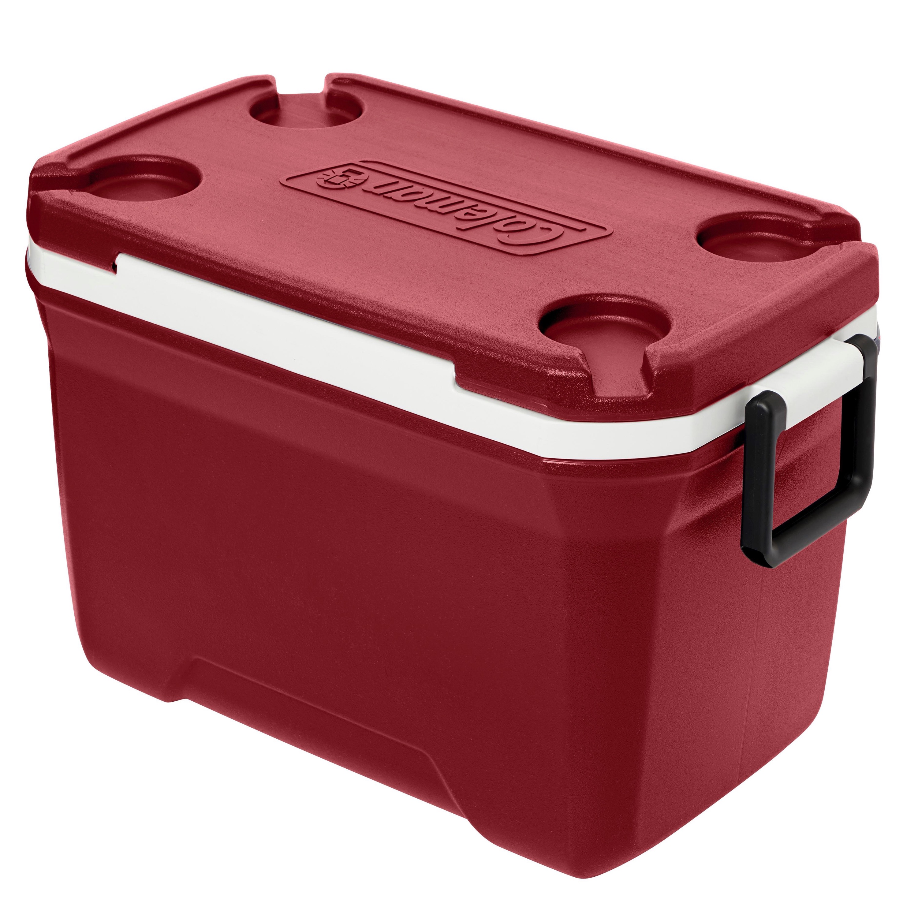 Coleman 316 Series 52-Quart Hard Ice Chest Cooler, Mahogany Red