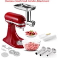 thumbnail image 6 of Food Grinder Attachment for  Mixers, Stainless Steel Dishwasher Safe Meat Mincer Accessories Set Included 3 Sausage Stuffer Tubes, 6 of 6
