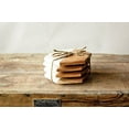 thumbnail image 3 of Creative Co-Op Marble and Natural Mango Wood Coasters (Set of 4), Hexagon, Multicolored, 3 of 5