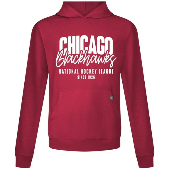 Men's Levelwear  Red Chicago Blackhawks Relay Response Pullover Hoodie
