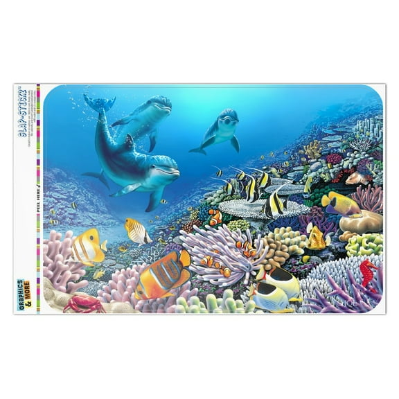 Ocean Underwater Dolphins Scuba Diving Reef Home Business Office Sign