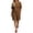 Brown, variant on AHTJRT Plus Size Summer Sets for Women Cotton V Neck Short Sleeve Tops and Drawstring Shorts Casual Beachwear Vacation Travel Outfits Black M