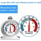 thumbnail image 4 of Termómetro de temperatura para frigorífico, esfera grande de acero inoxidable, 6 uds., para congelador, con gancho para colgar y soporte, 4 of 5