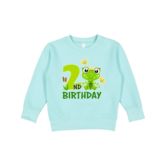 Inktastic 2nd Birthday Princess Frog Toddler Sweatshirt