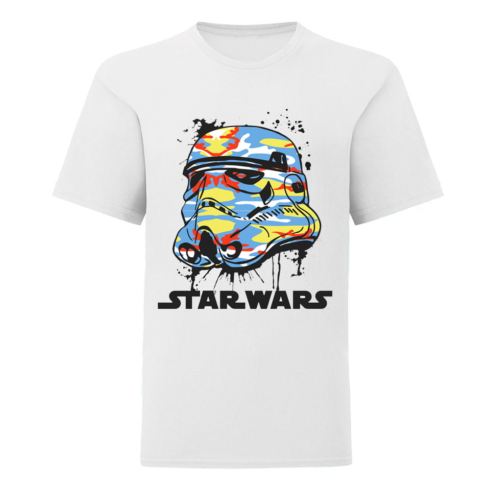 Star Wars Storm Trooper Helmet Camo Style Shirt XL 