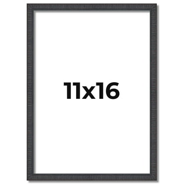 11x16 Frame Brown Picture Frame - Complete Modern Photo Frame Includes UV Acrylic Shatter Guard
