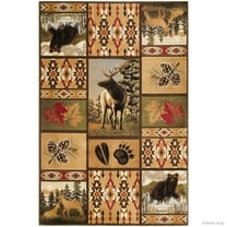 Allstar Rugs Allstar Rustic Lodge Assorted Collection Rug 5' 2"x7' 1" 5' x 8'