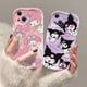 thumbnail image 2 of Funda de teléfono con dibujos animados Kuromi Kiity Melody Pochacco para iPhone, 16, 15, 14, 13, 12, 11 Pro, XS, Max, XR, X, 7, 8, 6, 6s Plus, SE, 2 of 5