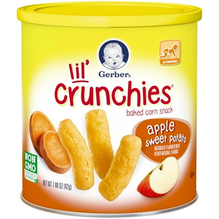 Gerber Baby Food Apple Sweet Potato Crunchies Baby Snack - 1.48oz