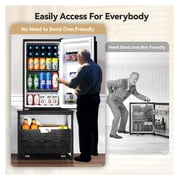 Mini Fridge Stand with Storage, Mini Fridge Stand Table Shelf with Lockable Mobile Wheel, Beverage Compact Refrigerator Stand Storage Cabinet Appliance Platform for Dorm, Apartment,Office