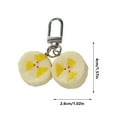 thumbnail image 3 of Fruit Theme Keychain for Everyday Carry, Miniature Food Key Ring Accessory, Cute Gift for Friends Couples Classmates(Banana), 3 of 7
