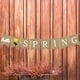 thumbnail image 2 of Banderines con letras de Hola Primavera, banderines decorativos de arpillera, suministros para fiestas, festivales y celebraciones., 2 of 7