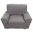thumbnail image 1 of Single Sofa Slipcovers 1 Seater High Elasticity Soft Couch Covers Grey, 1 of 3