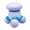Blue, variant on Bunblic Triangle Shaped Massager Mini Massager Handheld Shock Face Arms Legs Cordless Massage Equipment for Office Home Travel Adults Blue
