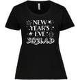 thumbnail image 3 of Inktastic New Year's Eve Squad with Stars in White Women's Plus Size T-Shirt, 3 of 5