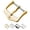 Gold, variant on Active Buckle for Watch Straps - Stainless Steel - Gold - 20mm