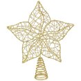thumbnail image 1 of Decoración para árbol de Navidad Ornativity estrella brillante alambre dorado, 1 of 6