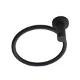 thumbnail image 3 of Stainless Steel Wall Mounted Bath Towel Ring Rack Holder Matte Black Paint Suitable For Bathroom, 3 of 8
