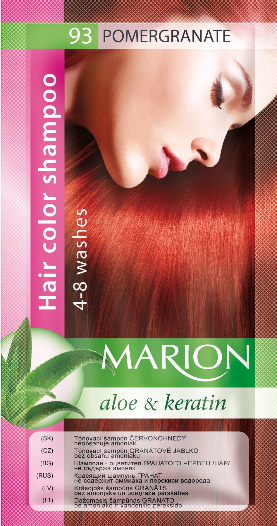 Marion Gray Hair Color Shampoo Hair Dye Kit with Aloe and Keratin (2