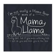 thumbnail image 2 of 9 Crowns Tees Mama Llama Cute Funny Mom Gift T-Shirt (Unisex Navy, X-Large), 2 of 3