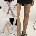 thumbnail image 3 of Women Mesh Lace Sheer Tights Stockings Hollowed Out Patterned Solid Pantyhose Leggings, 3 of 20