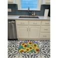 thumbnail image 3 of Sunflowers and Purple Machine Washable Memory Foam Mat, 3 of 4