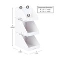 thumbnail image 3 of Mind Reader Coffee Tea Utensil and Condiment Station, Countertop Organizer, 6"L x 9"W x 16"H, White, 3 of 11
