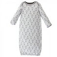 thumbnail image 3 of Touched by Nature Baby Organic Cotton Long-Sleeve Gowns 3pk, Blue Whale, 0-6 Months, 3 of 4