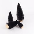 thumbnail image 4 of Clearance! Christmas Trees with Base Home Office Holiday Decoration (Black) 15/20/25/30cm Table Top Decoration Black Needle Mini Christmas Tree, 4 of 8