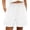 White 3, variant on Womens Summer Shorts with Pockets Lightweight High Waisted Adjustable Tie Knot Loose Casual Shorts on Clearance