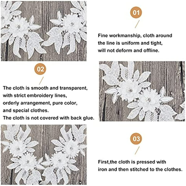 16 Pcs Gold Flower Embroidery Patch Iron on Patches Sew on Patches Golden  Floral Appliques for Wedding Dress Decoration Repair Clothing Backpacks  Jeans Caps 