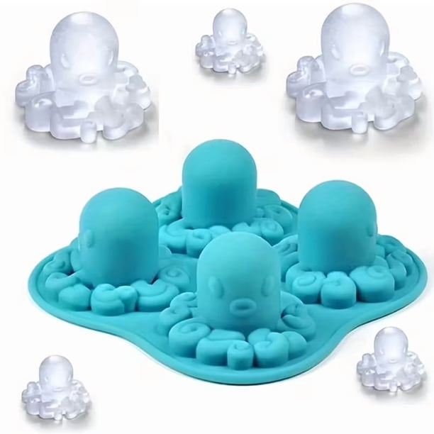 Bandeja creativa for cubitos de hielo con forma de pulpo: moldes de silicona únicos y divertidos for hielo, chocolate y más