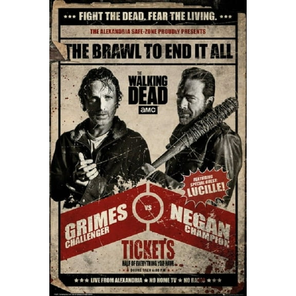 Walking Dead - Grimes vs Negan Poster (24 x 36)
