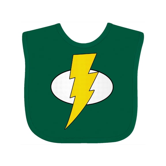 Inktastic Superhero Baby Lightening Bolt Boys or Girls Baby Bib