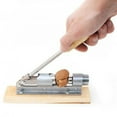 thumbnail image 2 of Heavy Duty Pecan Nut Cracker Made of Stainless Steel and Hardwood for Easy Nut Cracking, 2 of 5