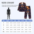thumbnail image 4 of Uemuo Dreamy Jester Under Stars Pattern 2-Piece Loungewear Set - Men’s Soft Sleepwear, Cozy Winter PJs, Comfy Sleep Set-Medium, 4 of 7