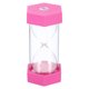 thumbnail image 1 of Temporizador de arena Uxcell de 30 minutos, hexagonal con cubierta de plástico, reloj de arena de vidrio rosa, 1 of 5