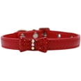 thumbnail image 1 of Bow-Dacious Crystal Dog Collar Red Size 14, 1 of 1