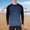 Blue, variant on Mens Long Sleeve Shirt Athletic Crew Neck T-Shirt Color Block Sun Proof Tee Shirts Mens 3X