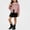 Pink, variant on ITSAME Girls Faux Leather Motorcycle Jacket Zip Up Long Sleeve Casual Outerwear with Belt Size 9