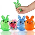 thumbnail image 4 of Set de conejito de Pascua, lindos juguetes antiestrés para añadir a la temporada navideña, 5 piezas de conejito para apretar., 4 of 7