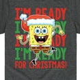 thumbnail image 3 of SpongeBob SquarePants - I'm Ready For Christmas - Toddler And Youth Short Sleeve Graphic T-Shirt, 3 of 6