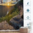 thumbnail image 3 of Virginia West Virginia Shower Curtain, Mountain Country Scenic Sunset Mountain Waterproof Fabric Bathroom Shower Curtain, Machine Washable with 72x72 inches., 3 of 6